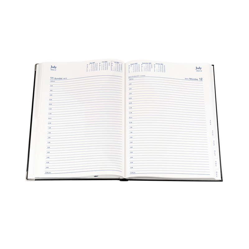 2027 Calendar Year Diary/Planner - 12 Month A4 Day to Page - Hard Cover - Collins Management Range