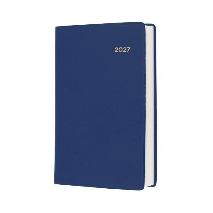2027 Calendar Year Diary/Planner - 12 Month B7R Day to Page - PVC Cover - Collins Belmont Range