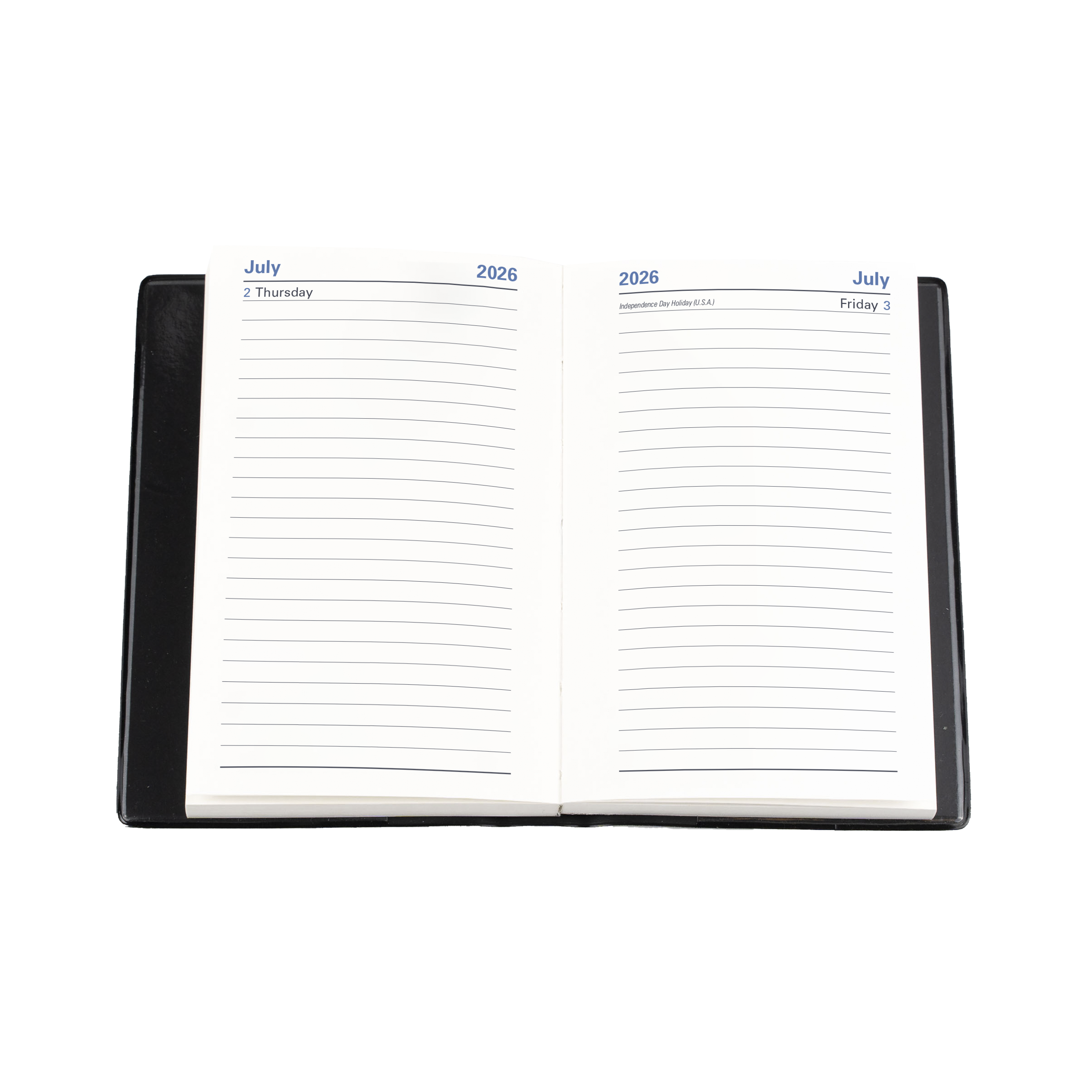 Belmont Calendar Year 2026 Diary/Planner, Day to Page, B7R Hard Cover