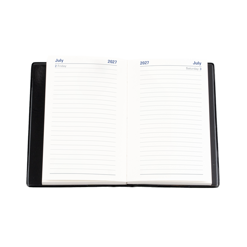 2027 Calendar Year Diary/Planner - 12 Month B7R Day to Page - PVC Cover - Collins Belmont Range
