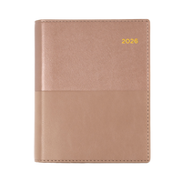 Vanessa Calendar Year 2026 Diary/Planner, Day to Page, A6 PU Soft Cover