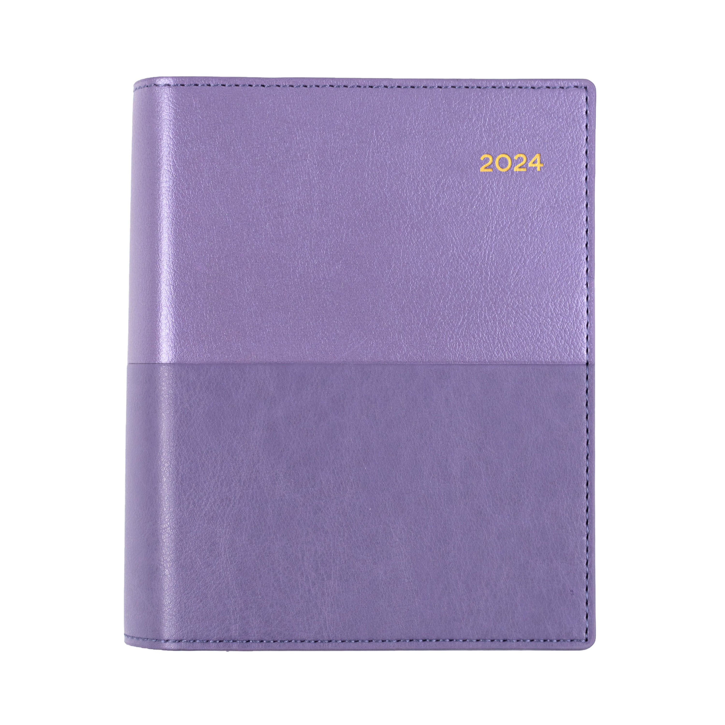 Vanessa 2024 Diary - Day to Page, Size A6 Purple / A6 (148 x 105mm)