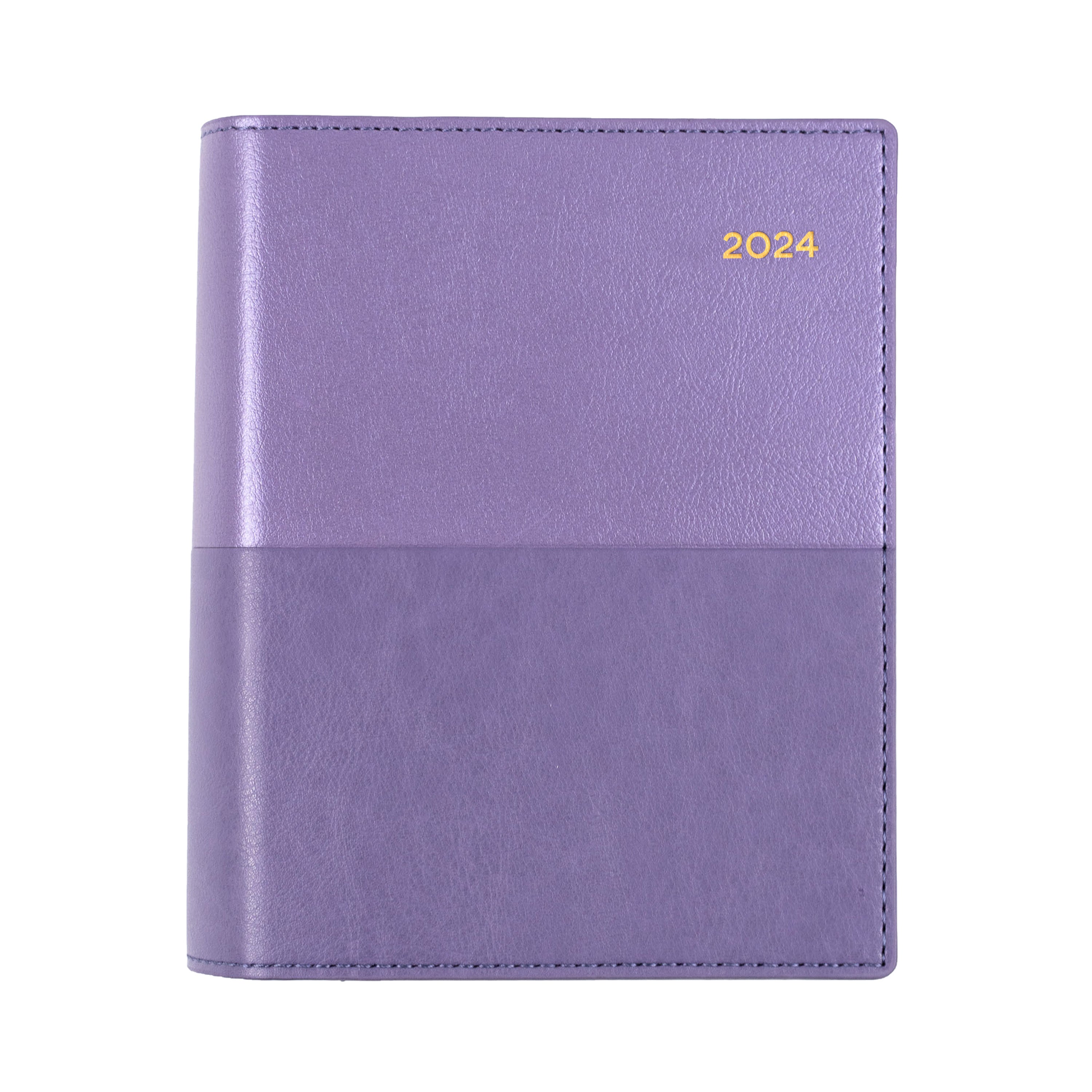 Vanessa 2024 Diary - Day to Page, Size A6 Purple / A6 (148 x 105mm)