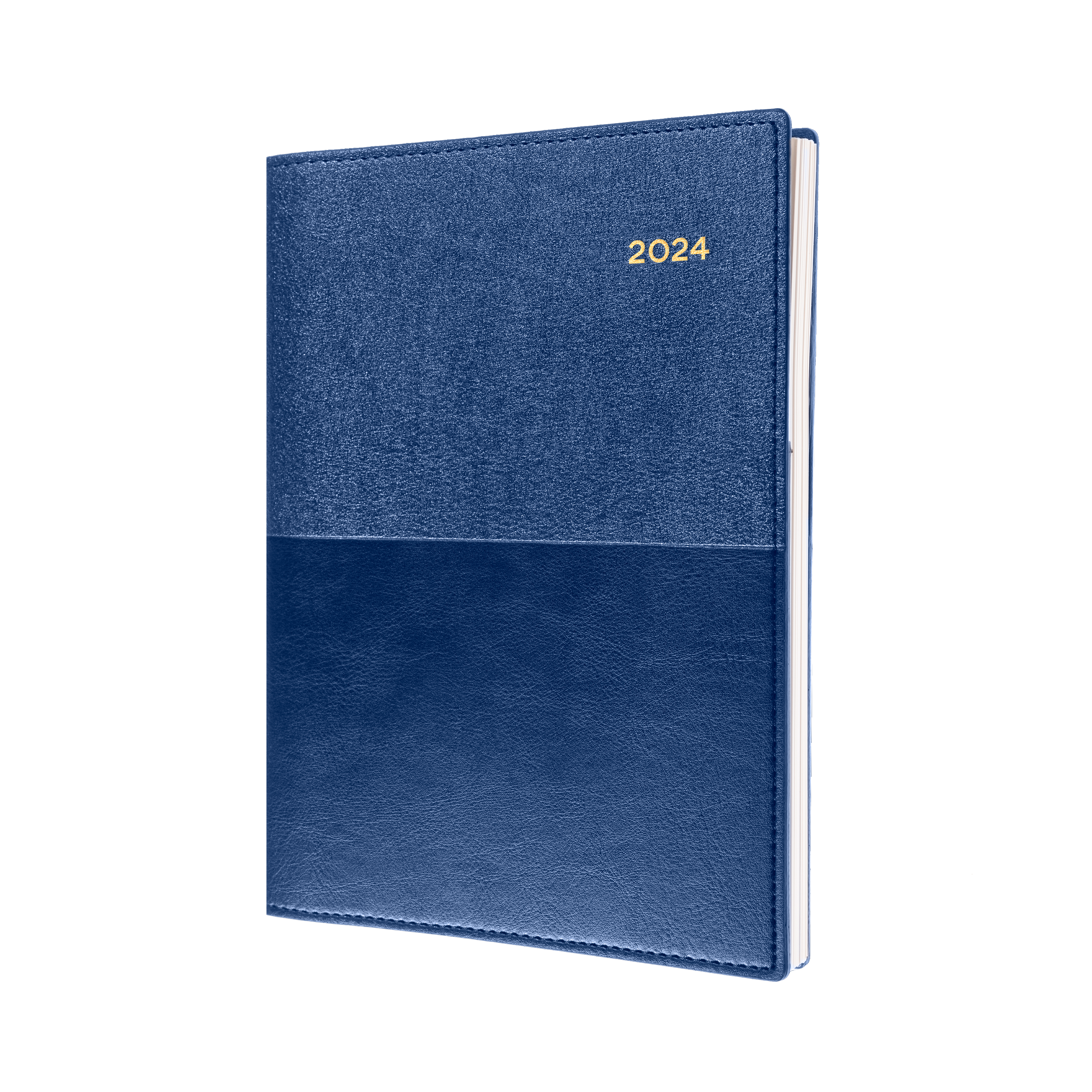 Vanessa 2024 Diary - Day to Page, Size A6 Blue / A6 (148 x 105mm)