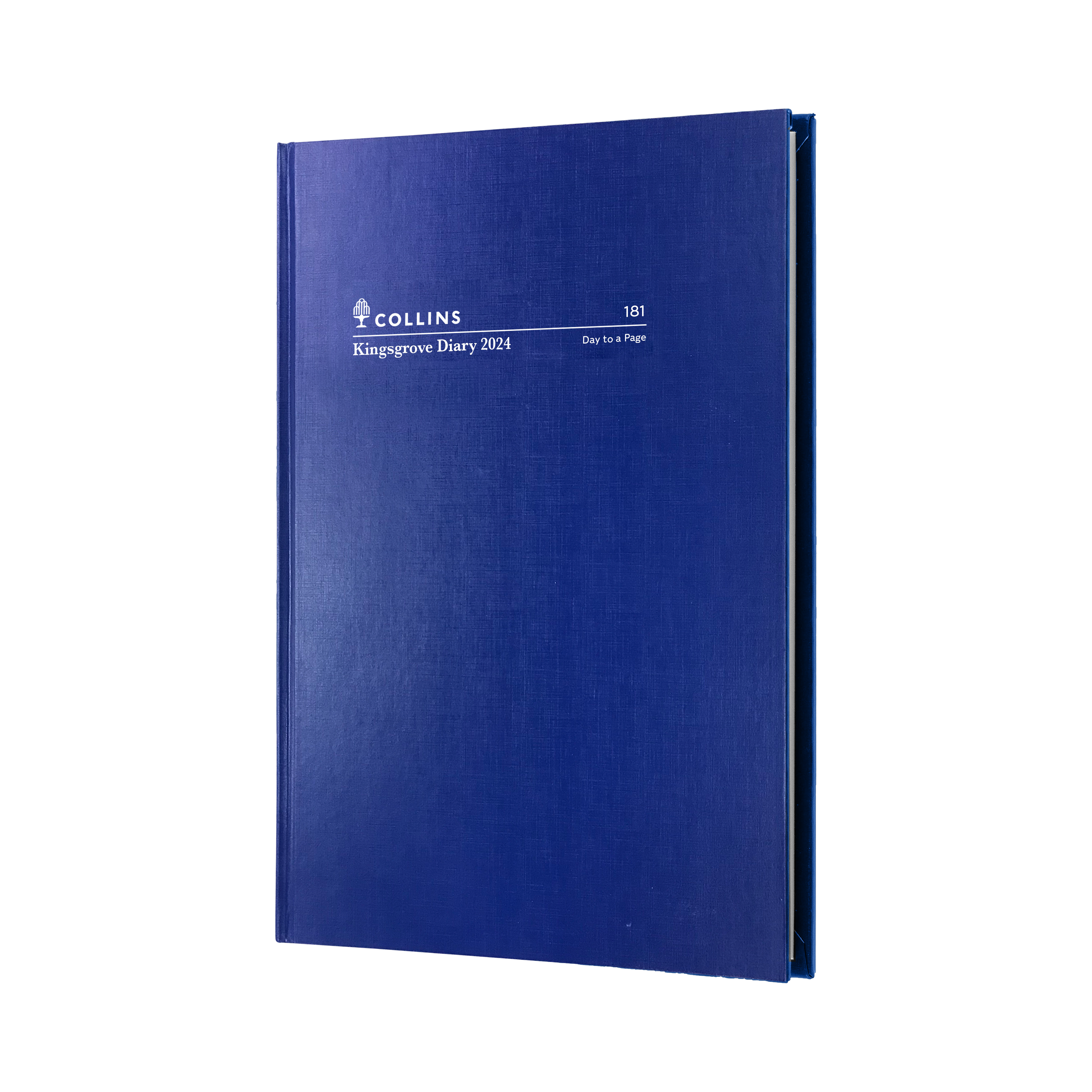 Kingsgrove 2024 Diary - Day to Page, Size A5 Blue / A5 (210 x 148mm)