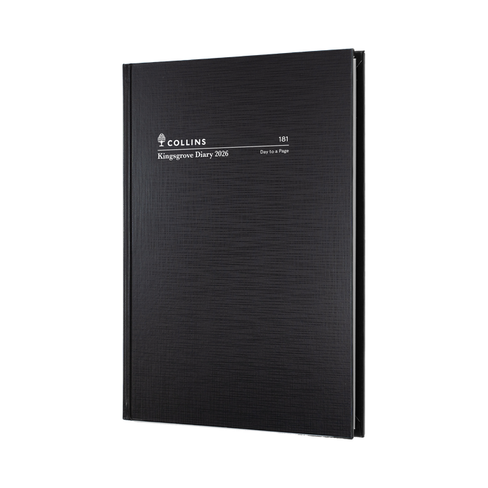 Kingsgrove Calendar Year 2026 Diary/Planner, Day to Page, A5 Hard Cover