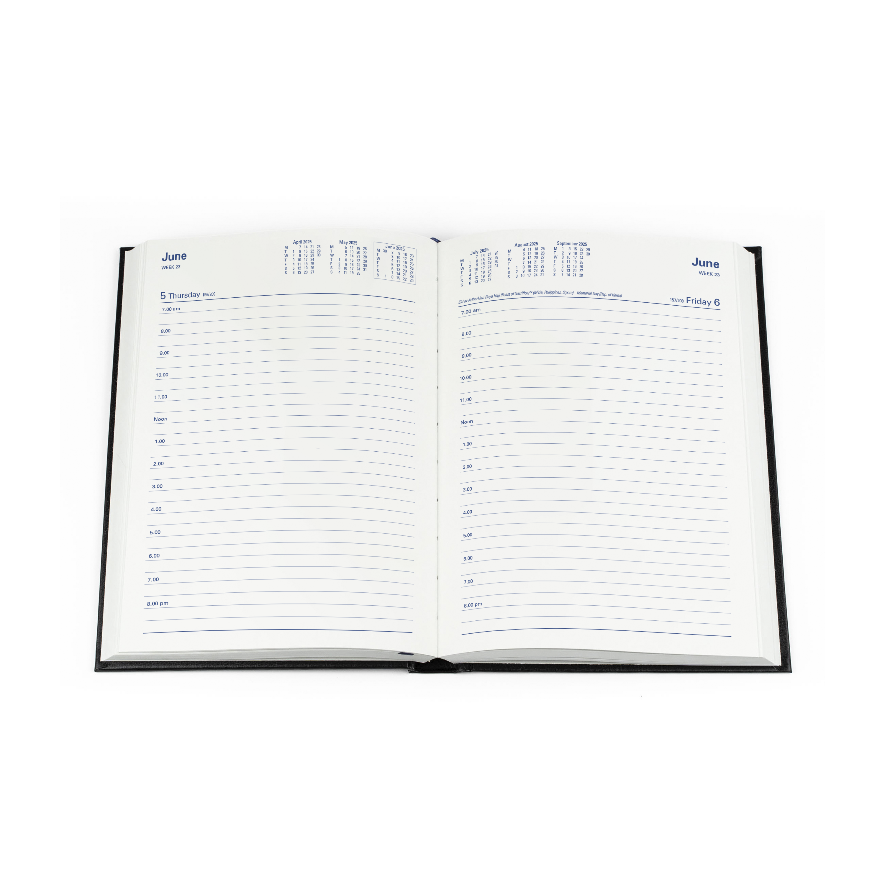 Sterling -A5 - Day-to-Page - 2025 Calendar Year Diary/Planner