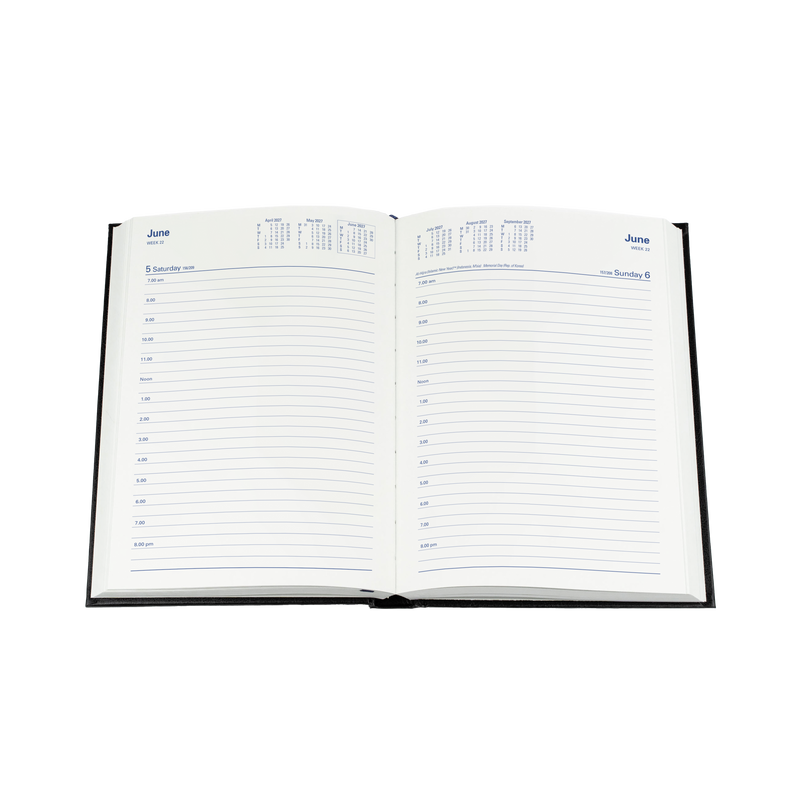 2027 Calendar Year Diary/Planner - 12 Month A5 Day to Page - Hard Cover - Collins Sterling Range