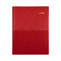 Vanessa Calendar Year 2026 Diary/Planner, Day to Page, A5 PU Soft Cover