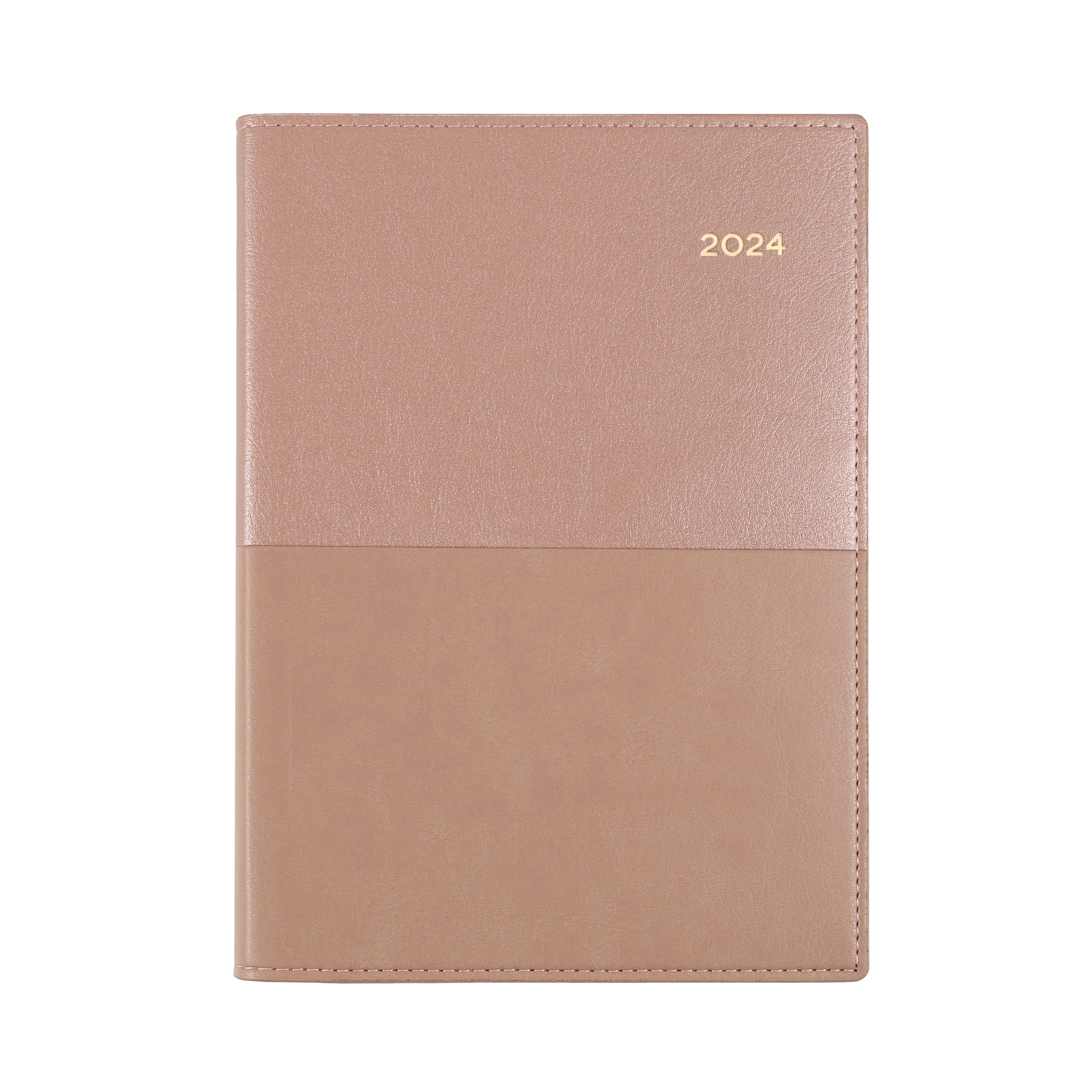 Vanessa 2024 Diary - Day to Page, Size A5 Rose Gold / A5 (210 x 148mm)