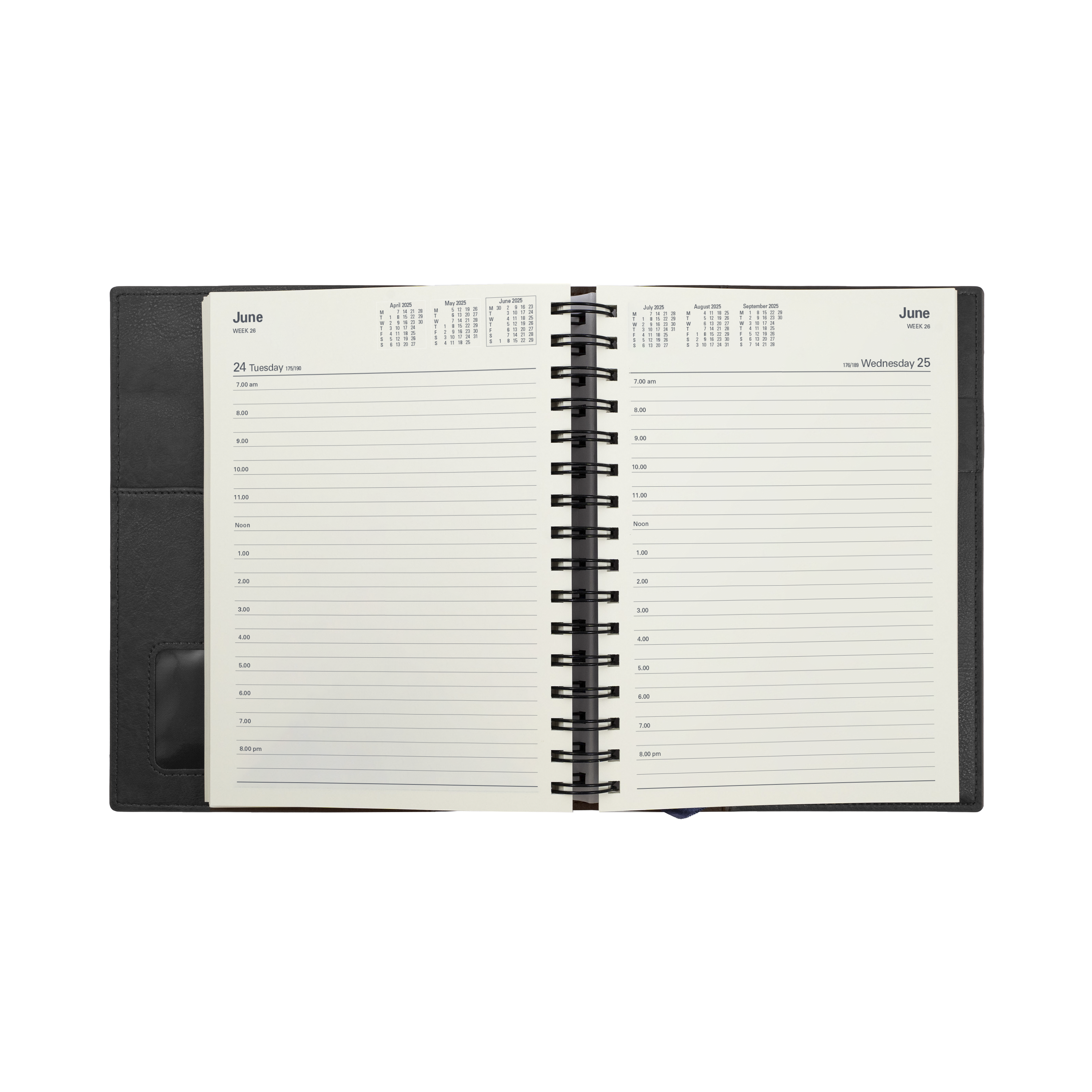 Vanessa -A5 - Day-to-Page - 2025 Calendar Year Diary/Planner