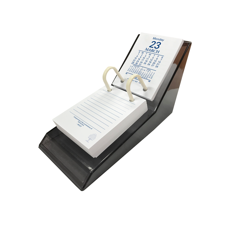 Desk Calendar - with Acrylic Stand, Day to Page, Calendar Year 2026 Diary/Planner