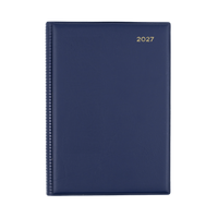 2027 Calendar Year Diary/Planner - 12 Month A5 Day to Page - PVC Cover - Collins Belmont Range
