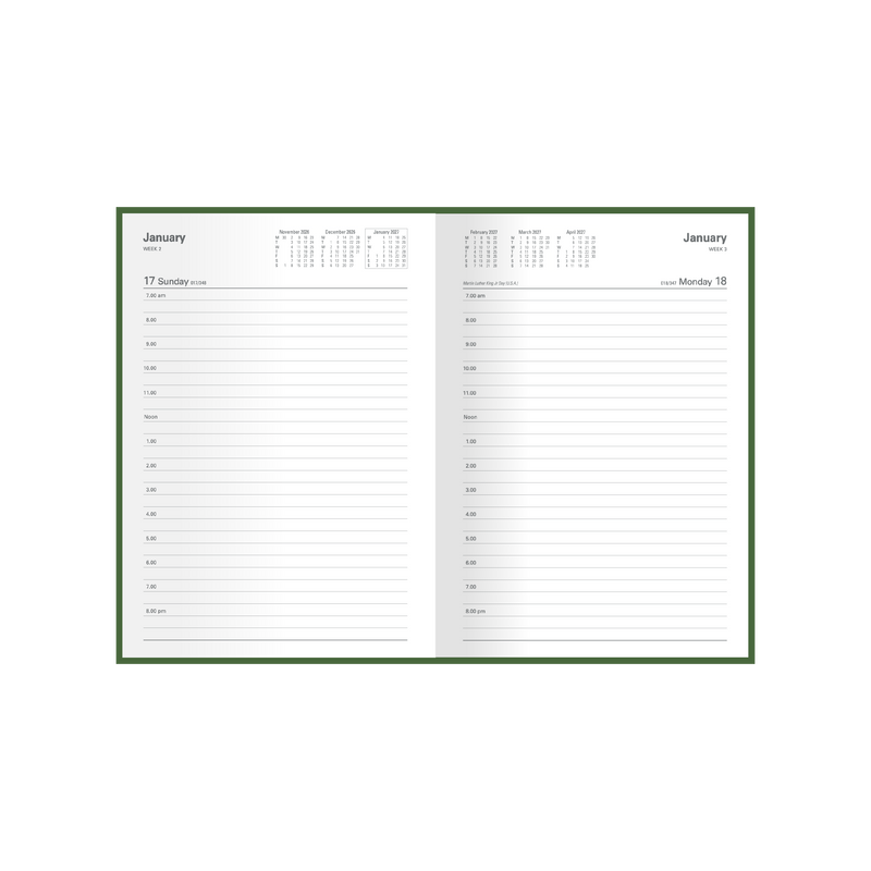 2026 - 2027 Financial Year Diary/Planner - 12 Month A5 Day to Page Diary - Hard Cover - Collins M Series Range