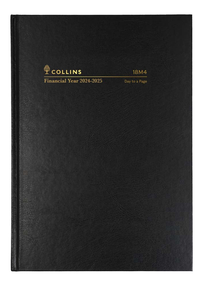 Financial Year Diary - A5 Day-To-Page 2024-2025  Year Diary Planner- With appointments