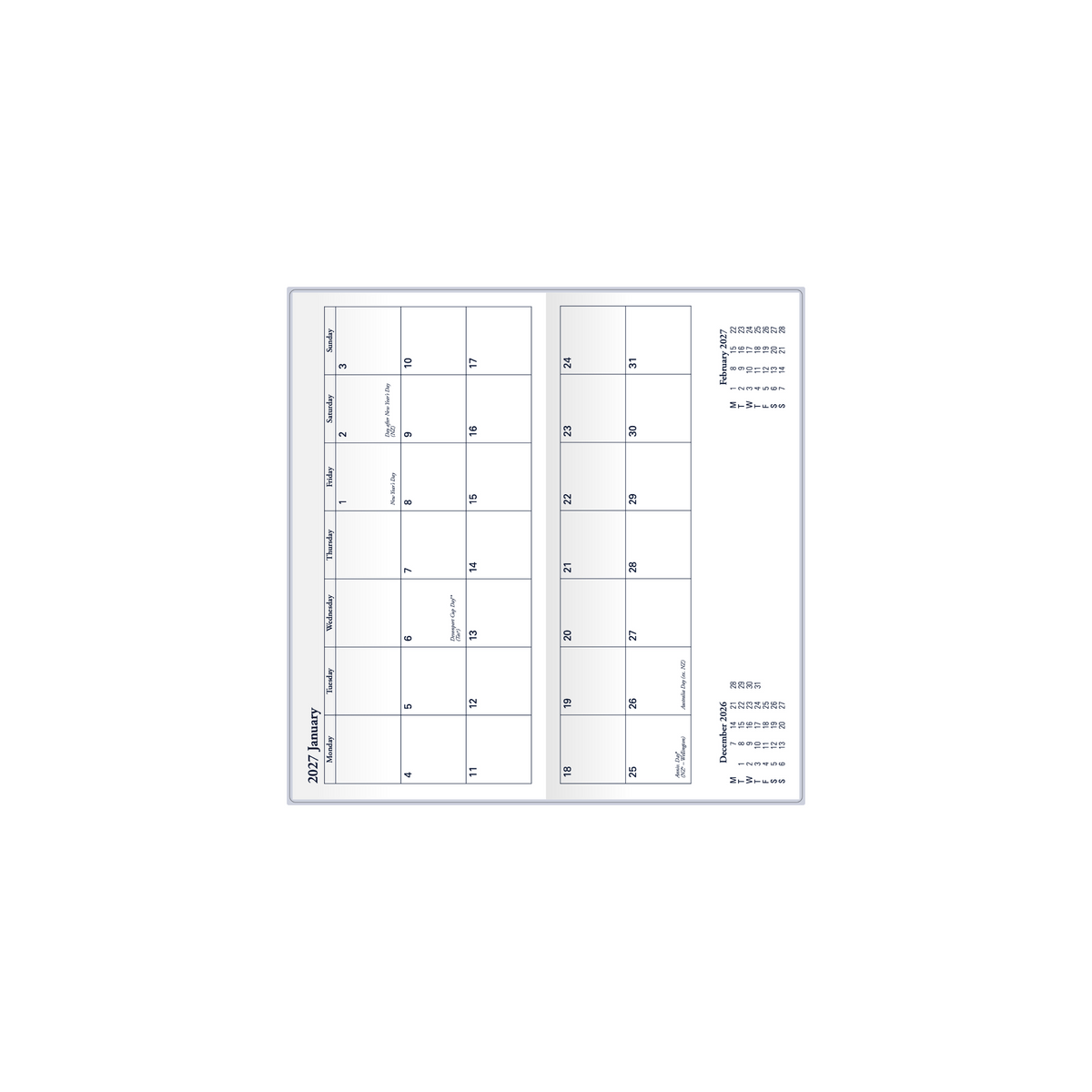 Collins - Colplan Calendar Year 2026 Diary/Planner, Month to View, B6/7 Soft Cover