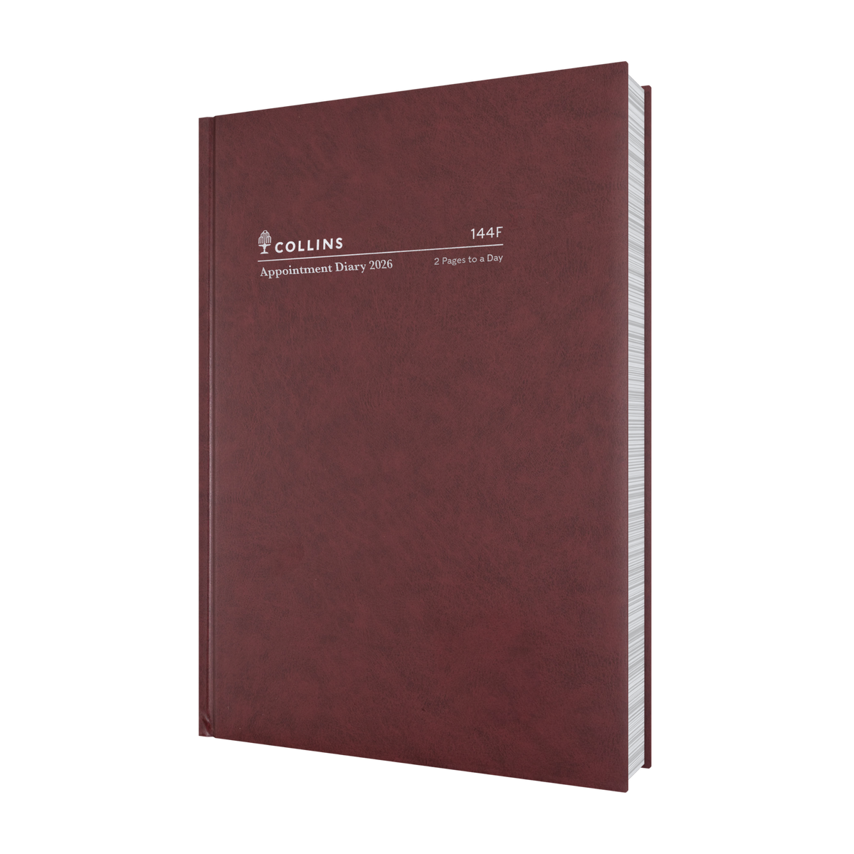 Collins - Appointment Calendar Year 2026 Diary/Planner, 2 Pages to a Day, A4 Hard Cover