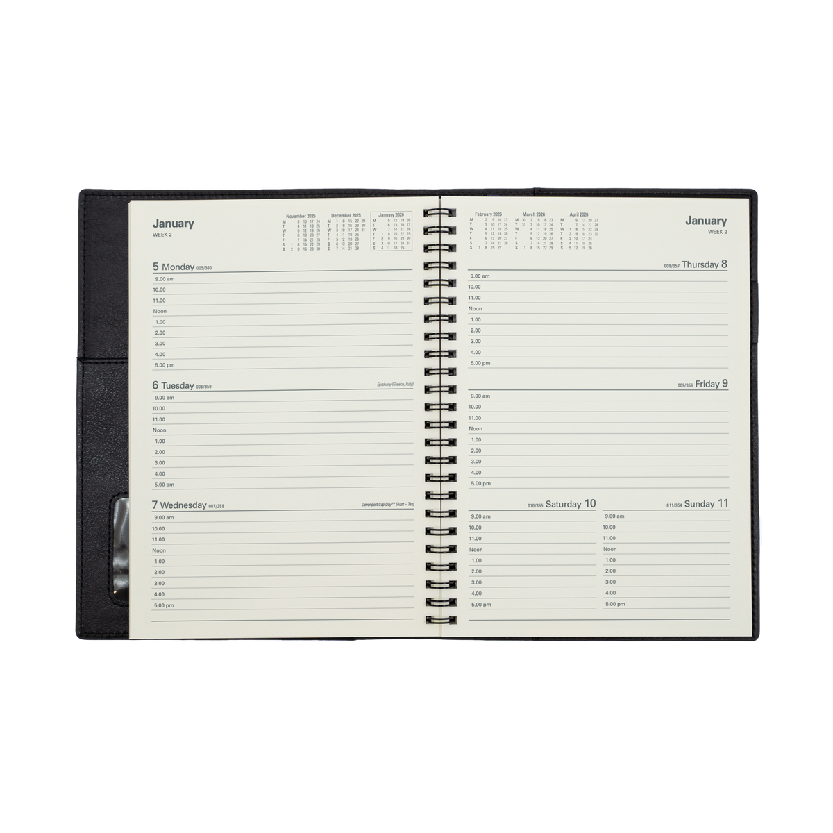 Collins - Vanessa 2025-2026 Financial Year Diary/Planner, Week to View, A4 PU Soft Cover
