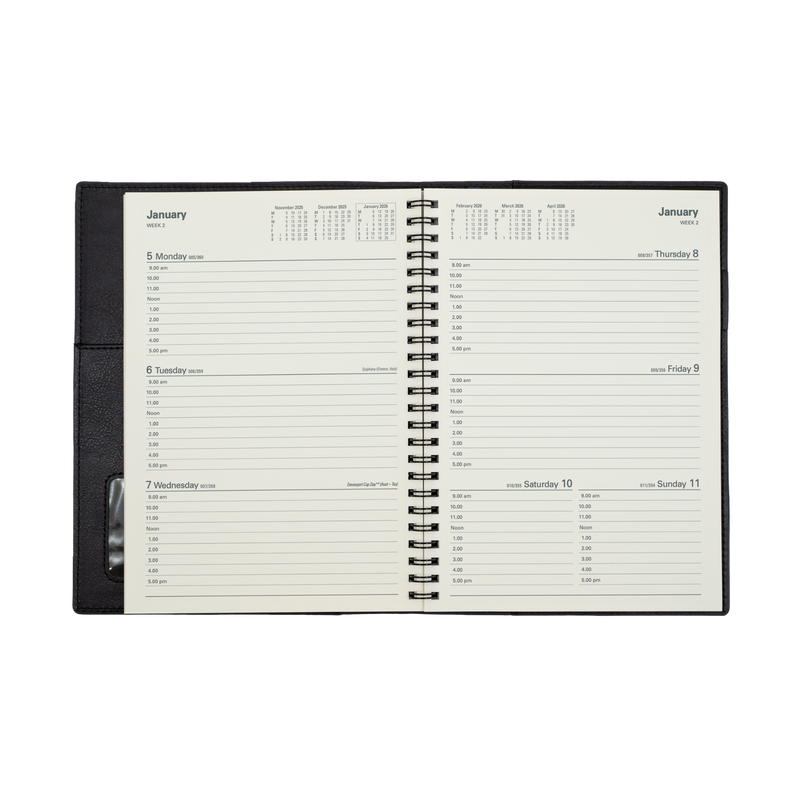 Collins - Vanessa 2025-2026 Financial Year Diary/Planner, Week to View, A4 PU Soft Cover