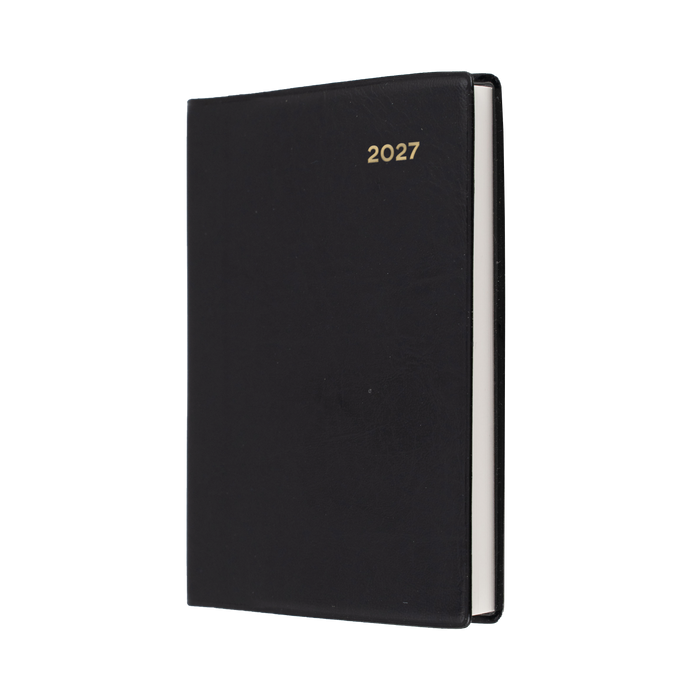 2027 Calendar Year Diary/Planner - 12 Month A7 2 Days to a Page - PVC Cover - Collins Belmont Range