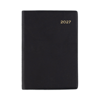 2027 Calendar Year Diary/Planner - 12 Month A7 2 Days to a Page - PVC Cover - Collins Belmont Range