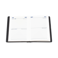2027 Calendar Year Diary/Planner - 12 Month A7 2 Days to a Page - PVC Cover - Collins Belmont Range