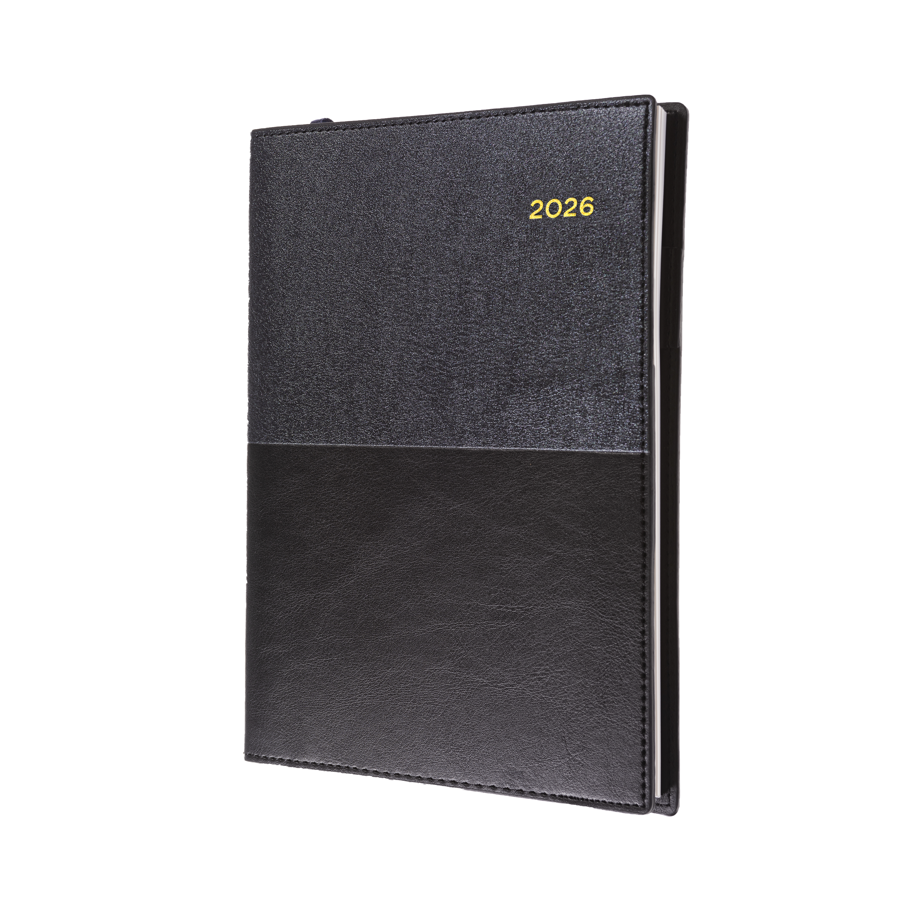Vanessa Calendar Year 2026 Diary/Planner, 2 Days to a Page, A4 PU Soft Cover