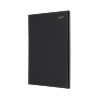 2027 Calendar Year Diary/Planner - 12 Month A4 2 Days to a Page - PVC Cover - Collins Belmont Range
