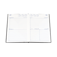 2027 Calendar Year Diary/Planner - 12 Month A4 2 Days to a Page - PVC Cover - Collins Belmont Range