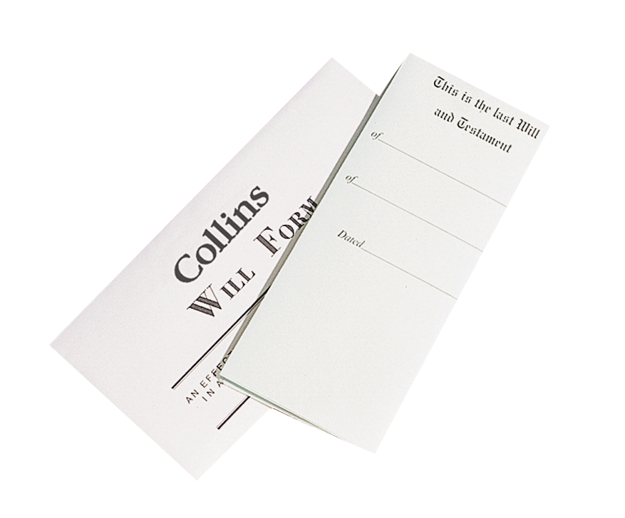 Collins Will Forms - 1 box of 20