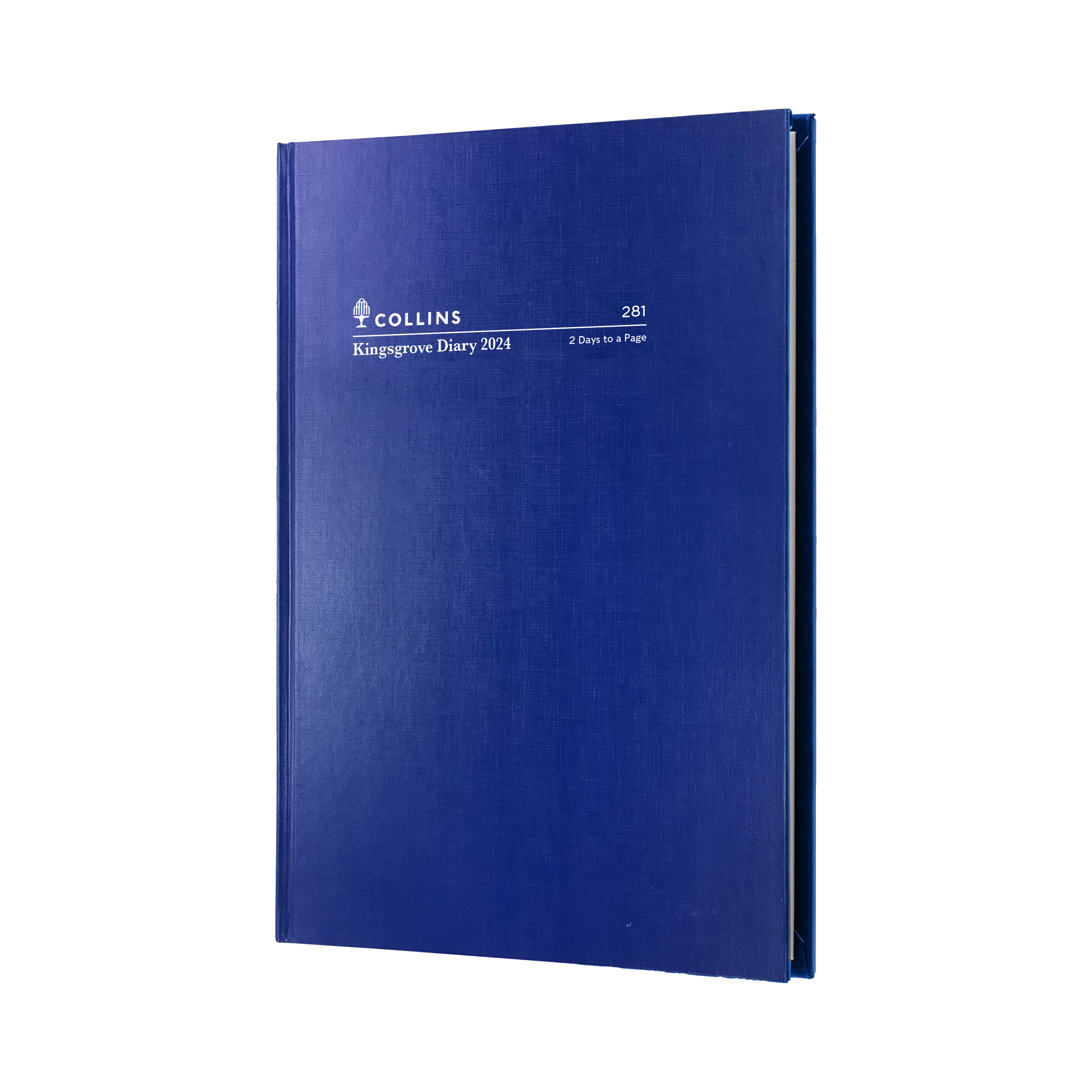 Kingsgrove 2024 Diary - 2 Days to a Page, Size A5 Blue / A5 (210 x 148mm)
