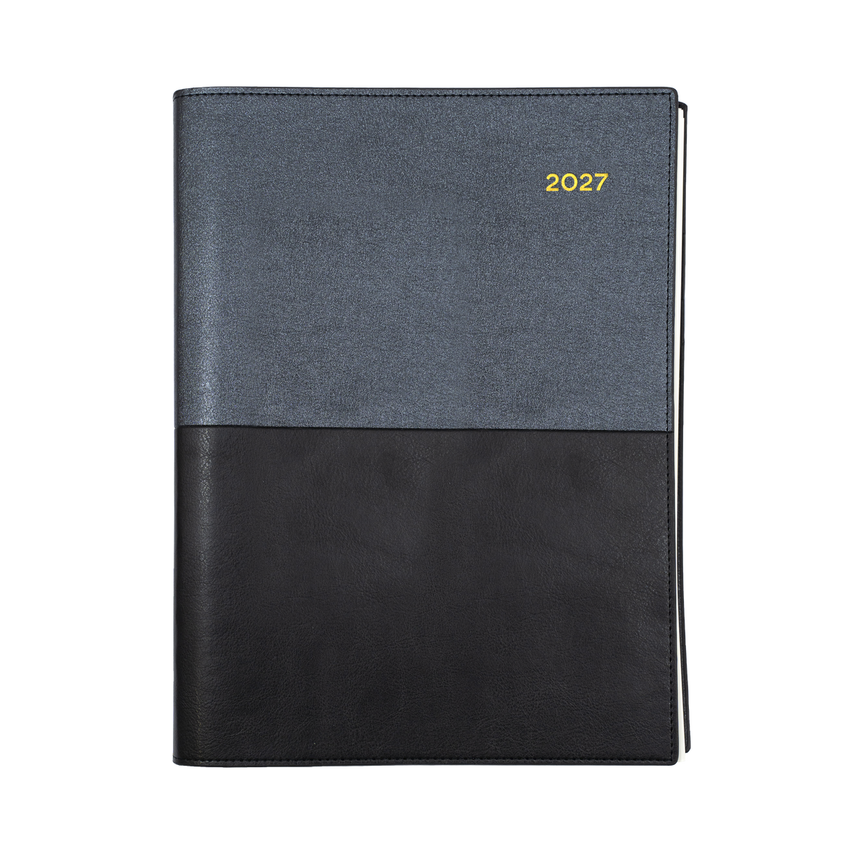 2027 Calendar Year Diary/Planner - 12 Month A5 2 Days to a Page - Soft PU Cover - Collins Vanessa Range