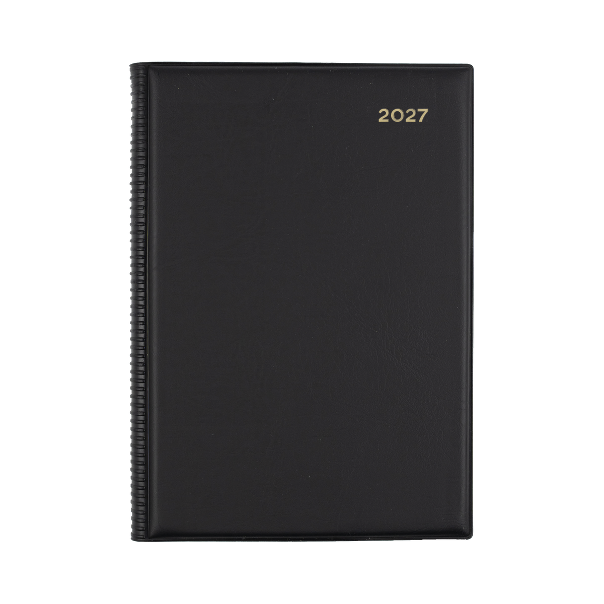 2027 Calendar Year Diary/Planner - 12 Month A5 2 Days to a Page - PVC Cover - Collins Belmont Range