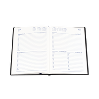 2027 Calendar Year Diary/Planner - 12 Month A5 2 Days to a Page - PVC Cover - Collins Belmont Range