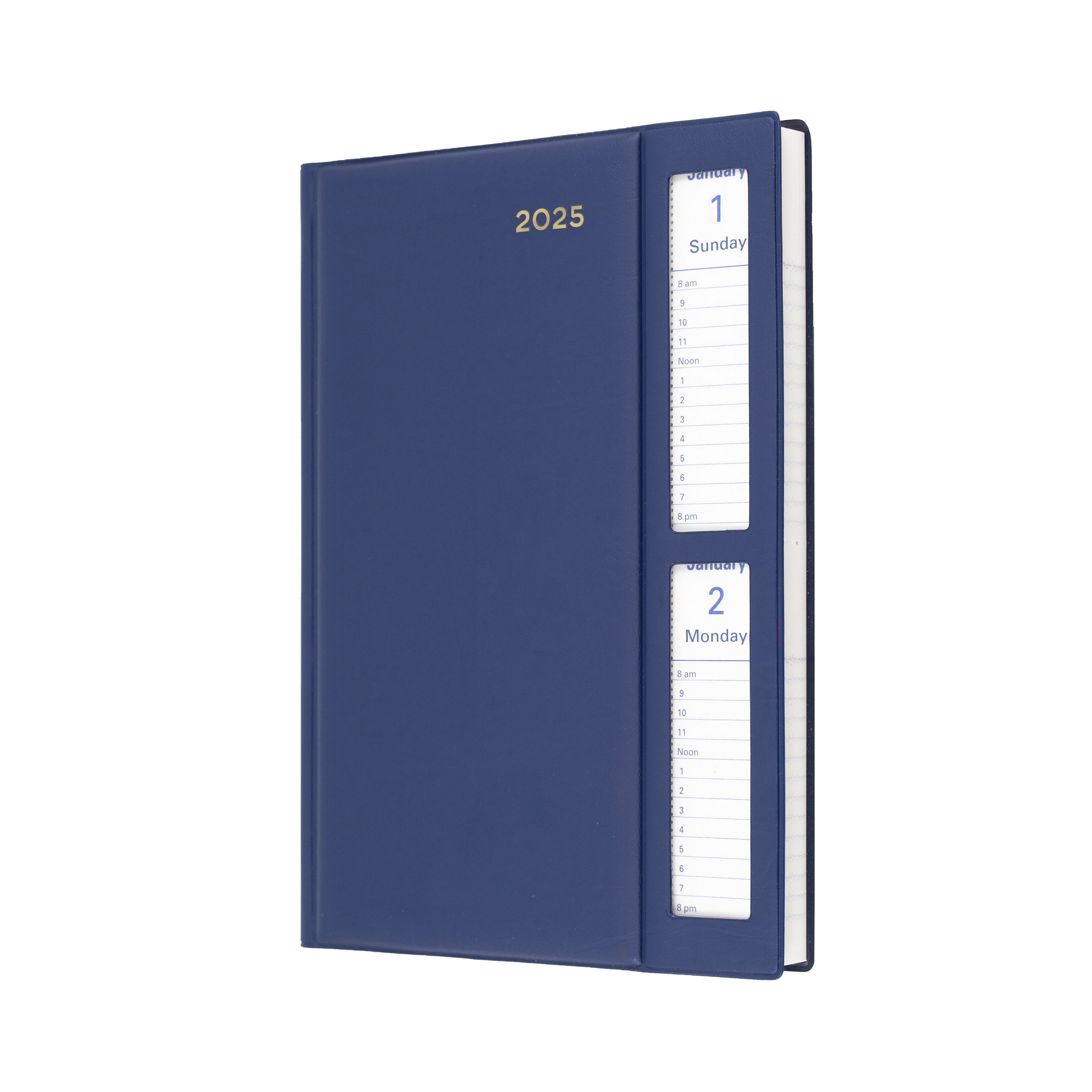 Belmont -A5 - 2-Days-to-a-Page - 2025 Calendar Year Wiro Diary/Planner