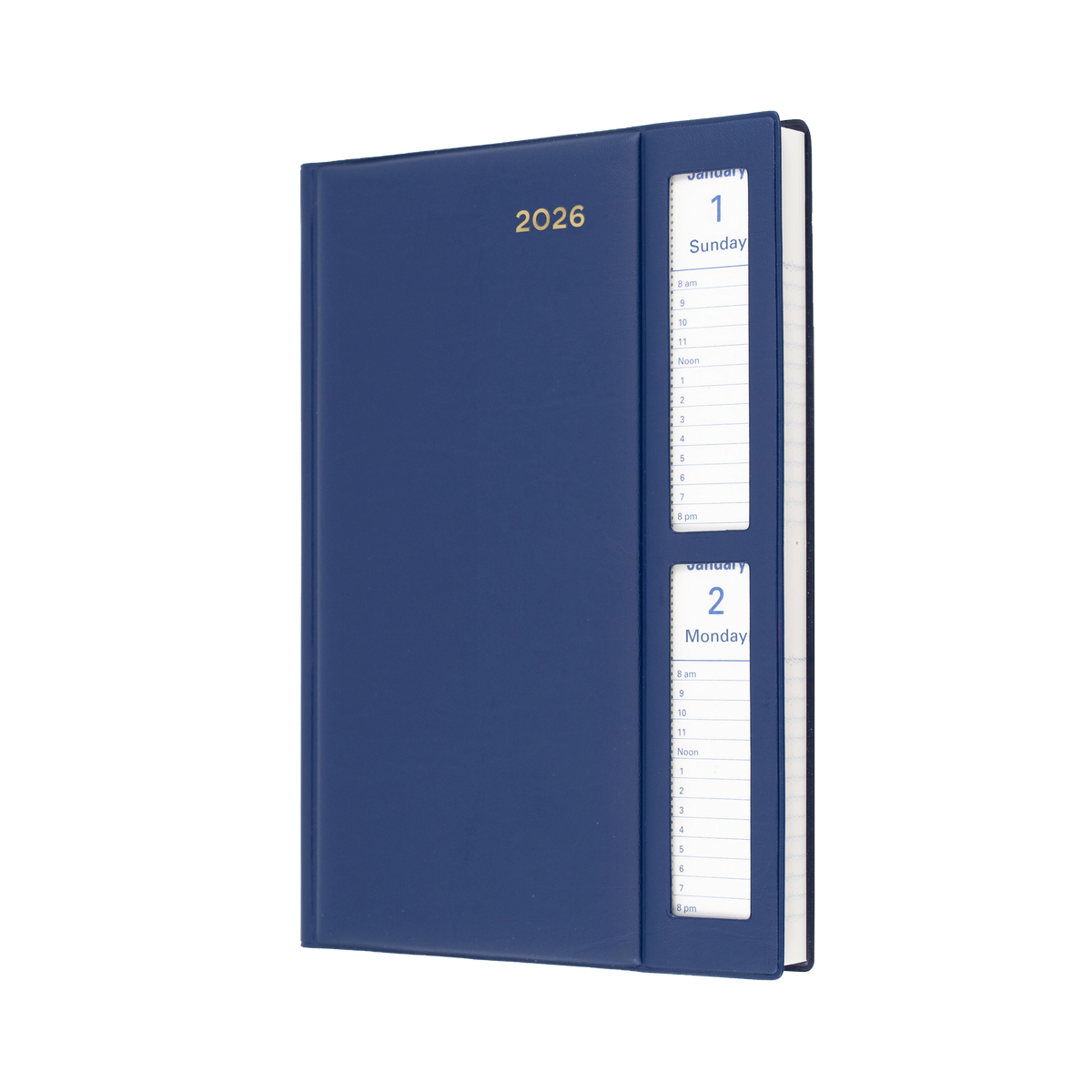 Belmont Calendar Year 2026 Diary/Planner, 2 Days to a Page - Windowfaced, A5 Hard Cover