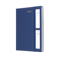 Belmont Calendar Year 2026 Diary/Planner, 2 Days to a Page - Windowfaced, A5 Hard Cover