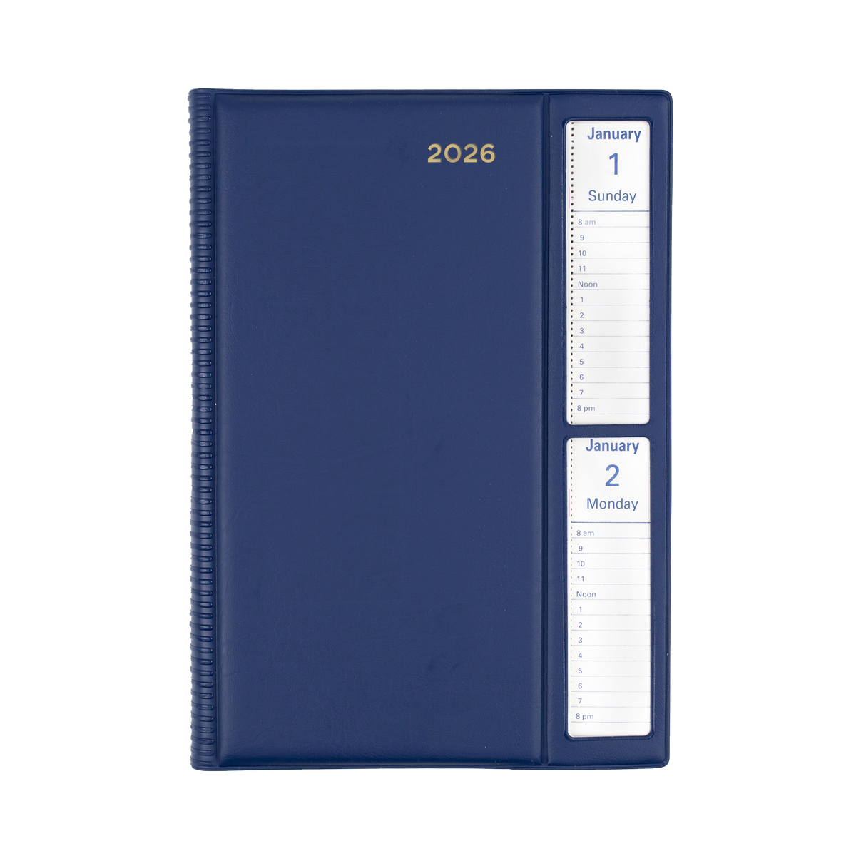 Belmont Calendar Year 2026 Diary/Planner, 2 Days to a Page - Windowfaced, A5 Hard Cover
