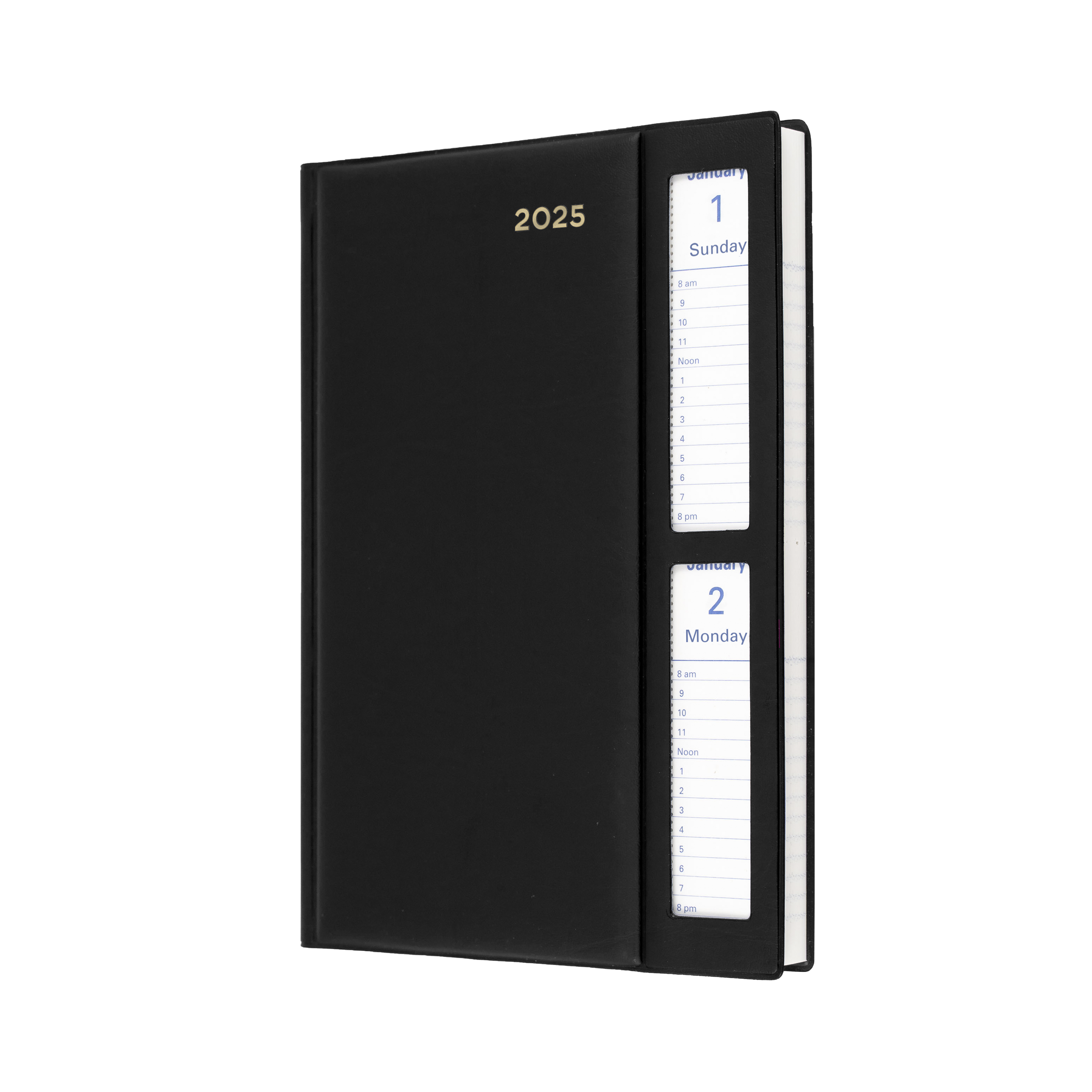 Belmont -A5 - 2-Days-to-a-Page - 2025 Calendar Year Wiro Diary/Planner