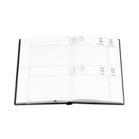 2027 Calendar Year Diary/Planner - 12 Month A5 2 Days to a Page, Windowfaced - PVC Cover - Collins Belmont Range