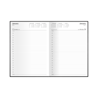 2027 Calendar Year Diary/Planner - 12 Month A4 Day to Page - Hard Cover - Collins Kyoto Range