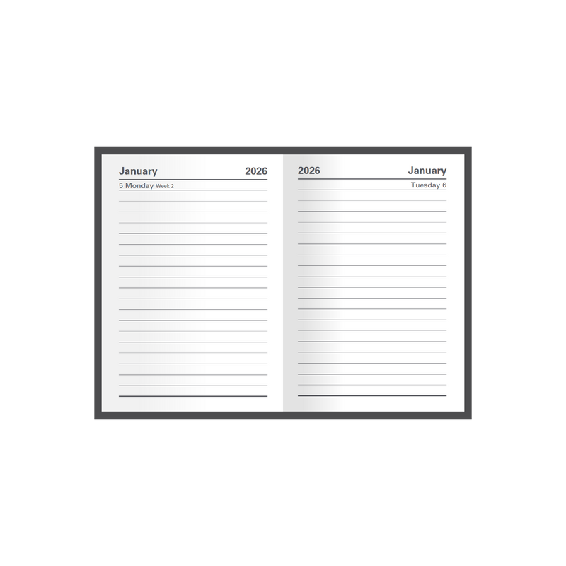 Kyoto Calendar Year 2026 Diary/Planner, Day to Page, A7 Hard Cover