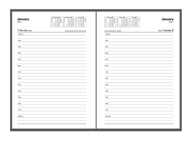 Kyoto 2024 Diary - Day to Page, Size A5 Black / A5 (210 x 148mm)