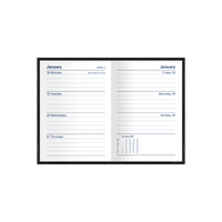 2027 Calendar Year Diary/Planner - 12 Month A7 Week to View - Hard Cover - Collins Kyoto Range