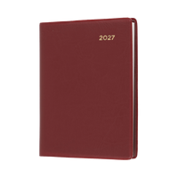 2027 Calendar Year Diary/Planner - 12 Month A7 Week to View - PVC Cover - Collins Belmont Range