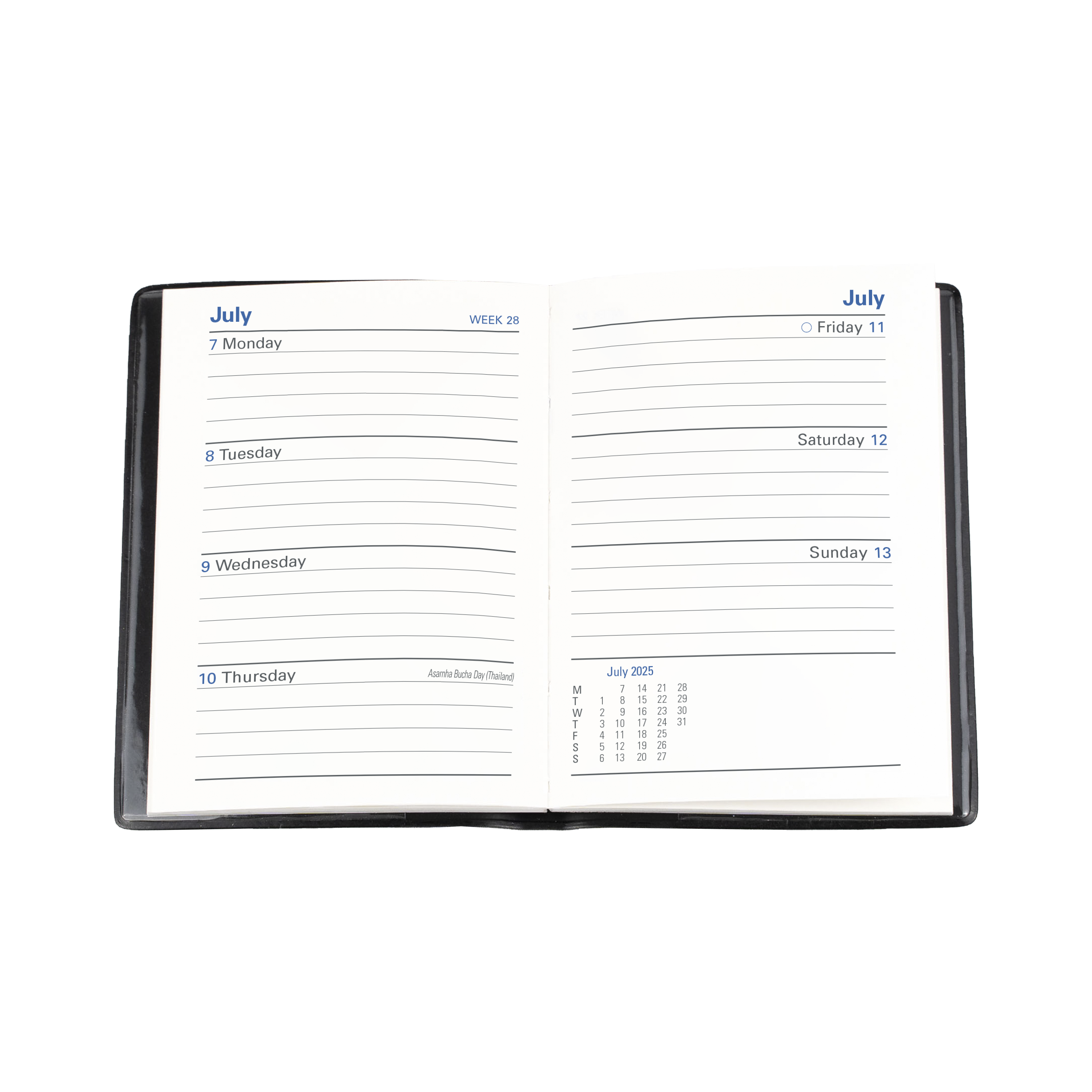 Belmont -A7 - Week-to-View - 2025 Calendar Year Diary/Planner