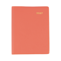 2027 Calendar Year Diary/Planner - 12 Month A7 Week to View w Pencil - PVC Cover - Collins Belmont Range
