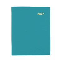 2027 Calendar Year Diary/Planner - 12 Month A7 Week to View w Pencil - PVC Cover - Collins Belmont Range