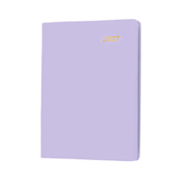 2027 Calendar Year Diary/Planner - 12 Month A7 Week to View w Pencil - PVC Cover - Collins Belmont Range