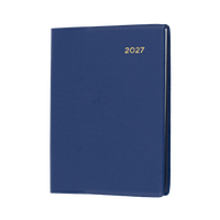 2027 Calendar Year Diary/Planner - 12 Month A7 Week to View w Pencil - PVC Cover - Collins Belmont Range